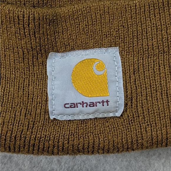 Carhartt Knit Beanie Brown Winter Skullcap Adult One Size Made In USA - Picture 3 of 5